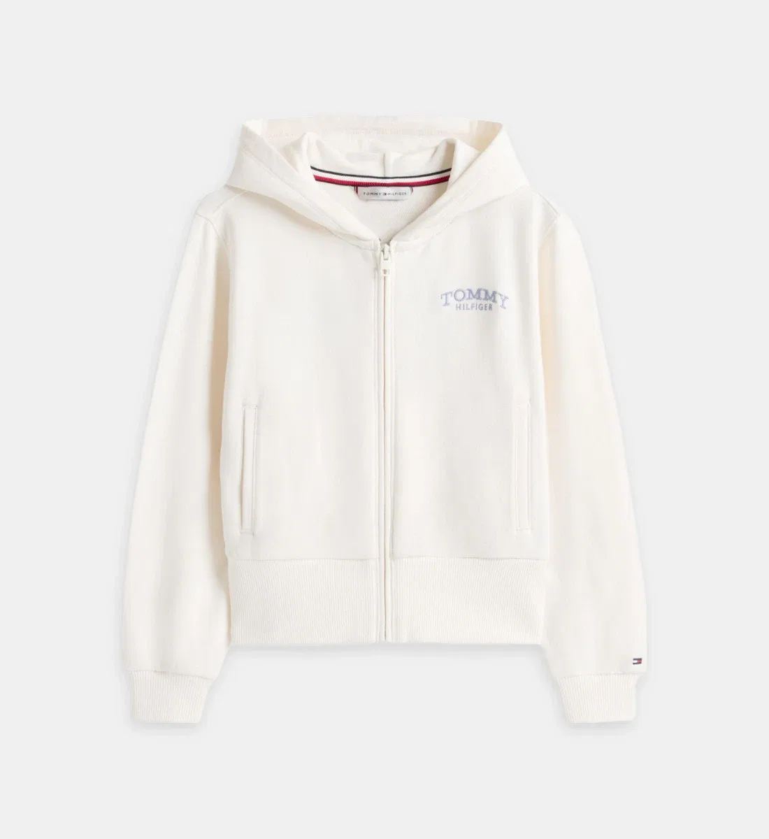 Толстовка из смесового хлопка с фирменным логотипом Tommy Hilfiger, белый