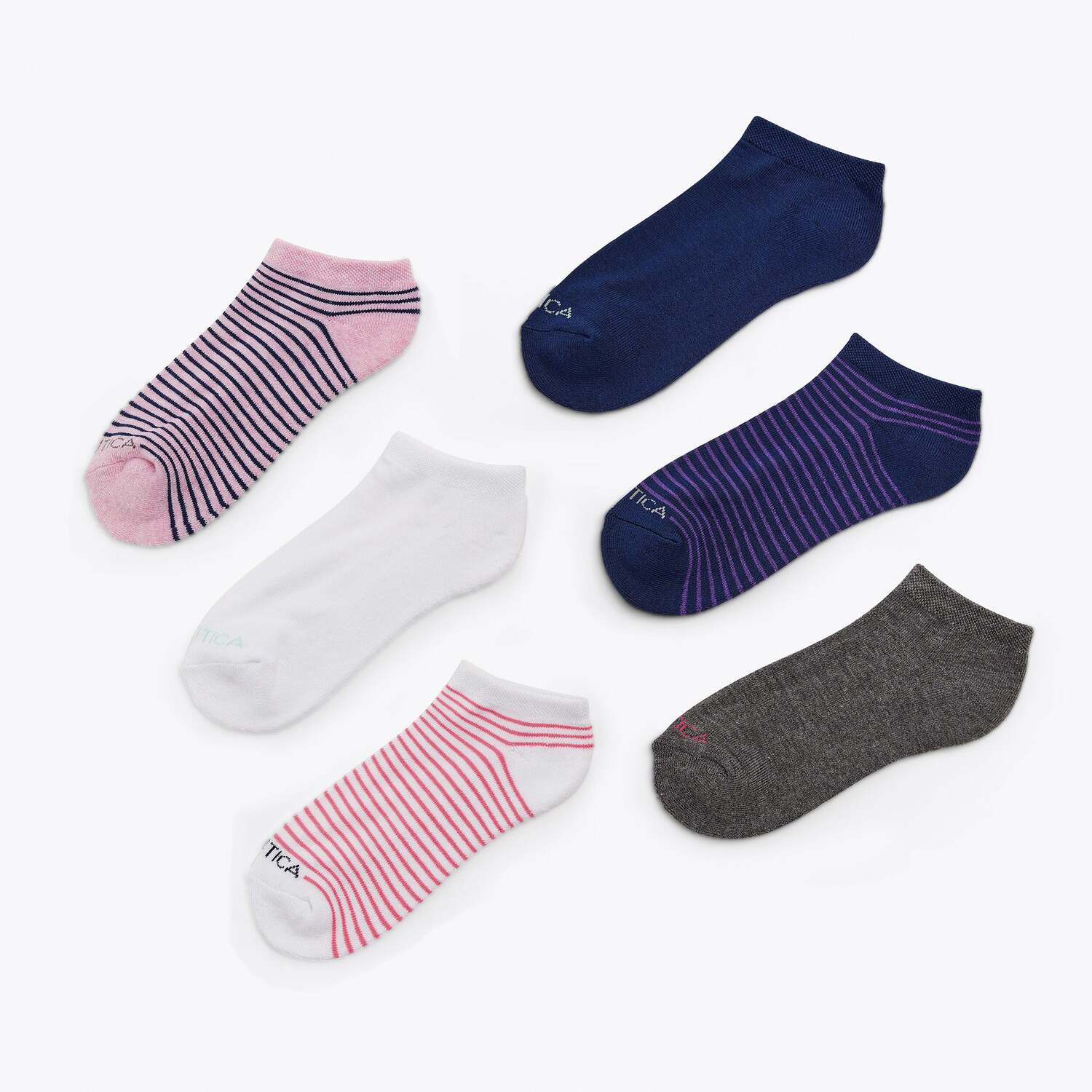 

Женские спортивные носки Nautica с низким вырезом, 6 пар, Assorted B