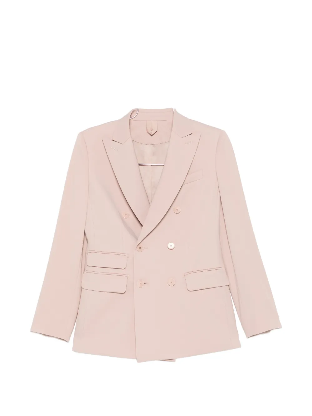 

Двубортный пиджак с карманами Mxmegrege Max Mara, розовый