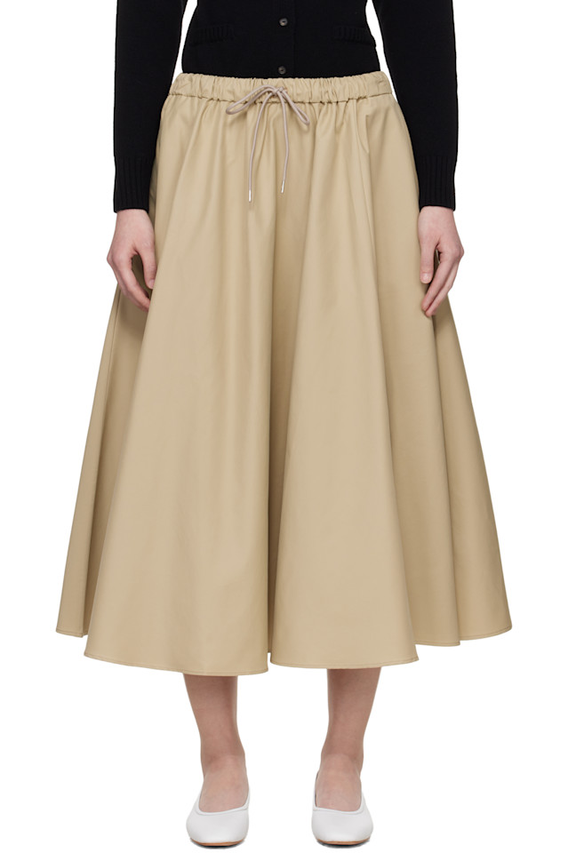 

Cordera Бежевая техническая юбка миди