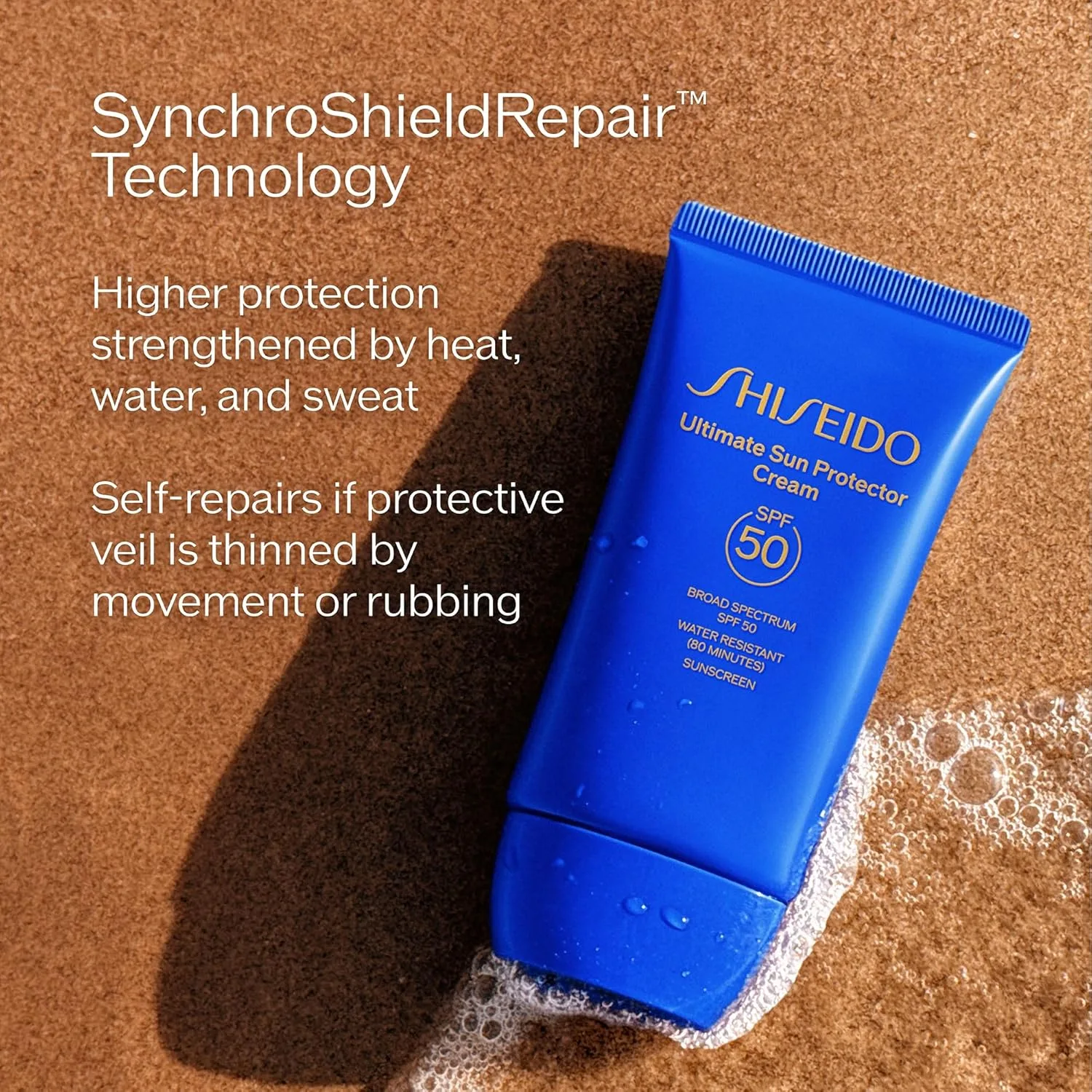 Солнцезащитный лосьон Shiseido Ultimate Sun Protector Lotion - невидимый солнцезащитный крем широкого спектра действия для лица и тела - легкая формула - подходит для всех типов кожи — фото 4