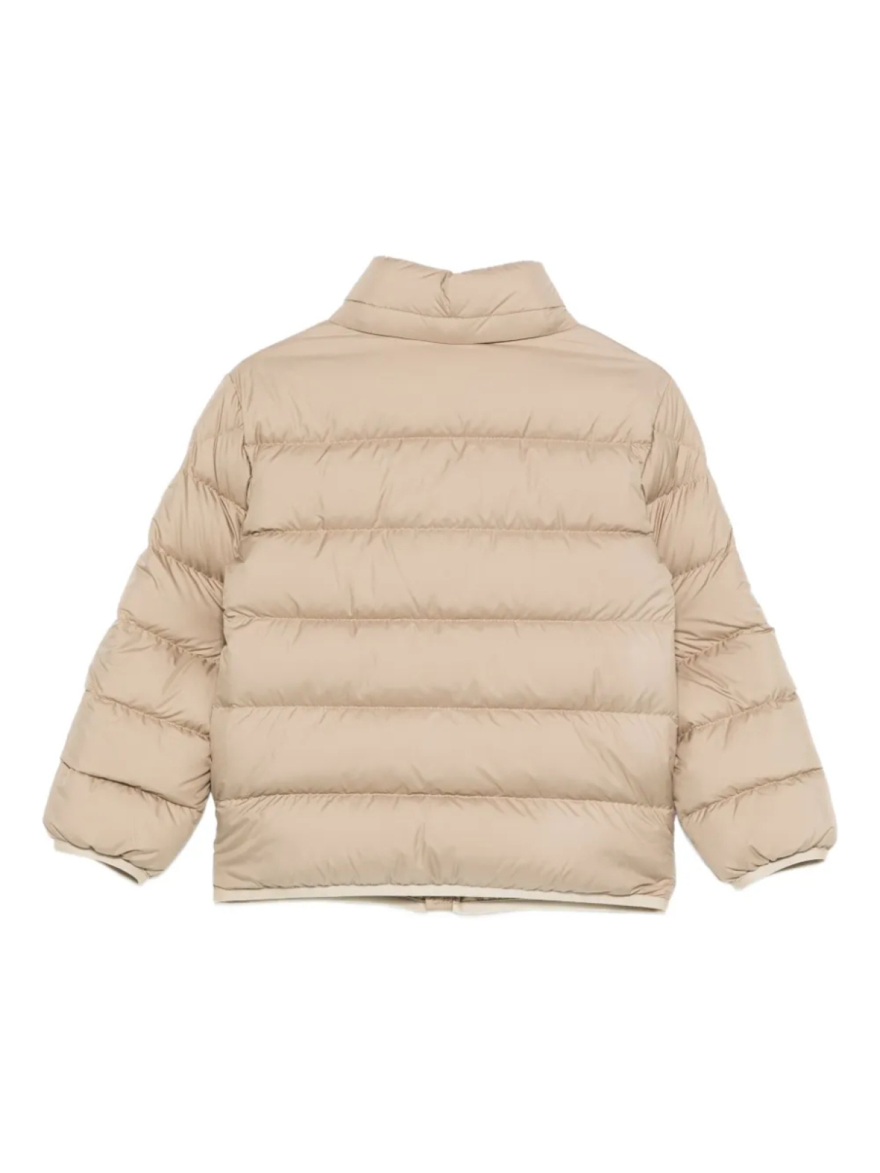 Стеганая куртка Moncler Enfant Bajan с логотипом, нейтральный — фото 2