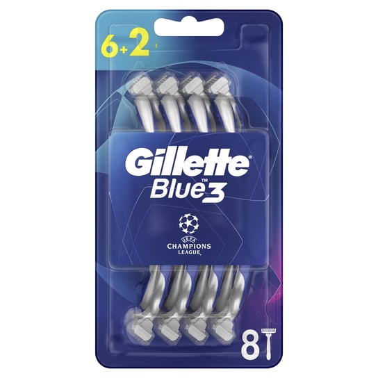 

Одноразовые мужские бритвы, 6+2 шт. Gillette Blue3