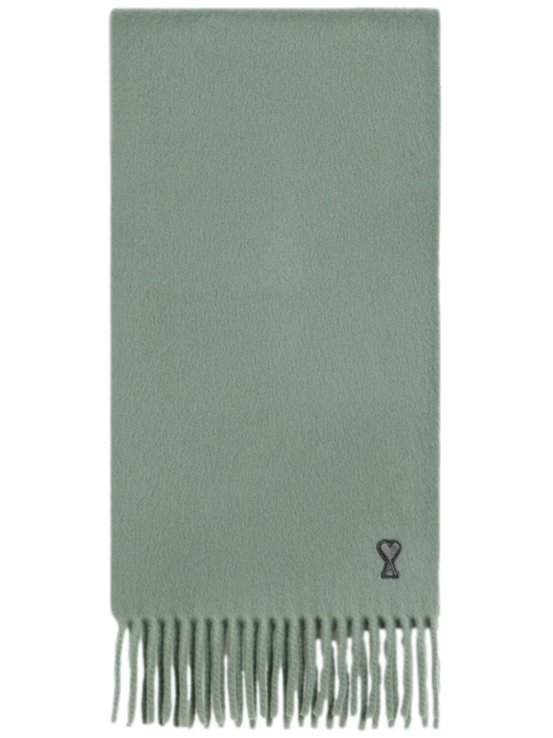 

AMI Paris шерстяной шарф с монограммой Ami de Coeur, синий