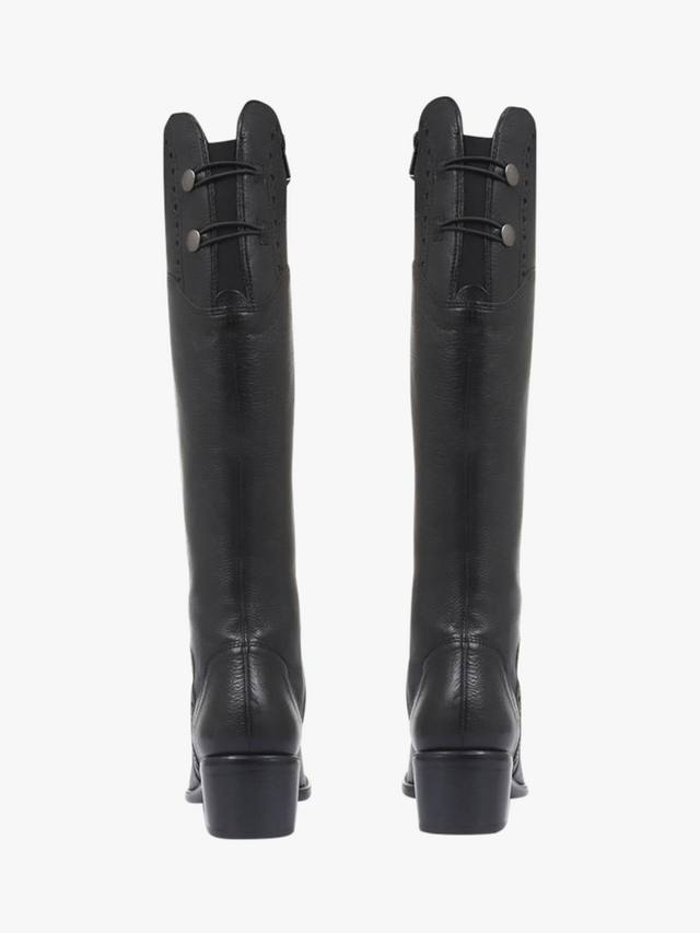 Кожаные сапоги для верховой езды rachel средней посадки до икры Jones Bootmaker, черный — фото 4