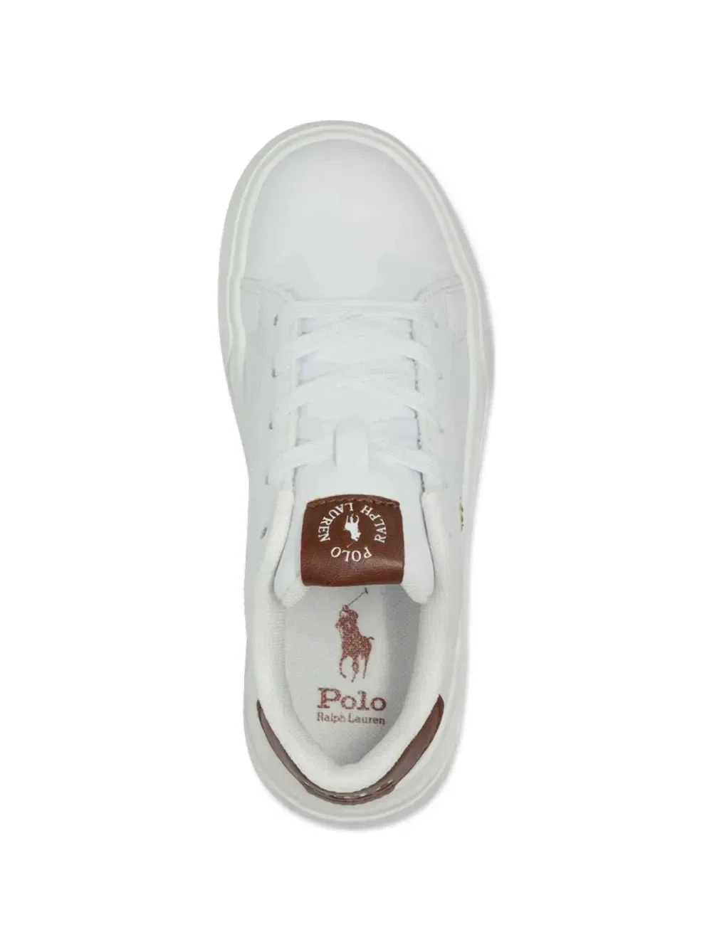 Кроссовки Heritage Court Super Polo Ralph Lauren Kids, белый — фото 4