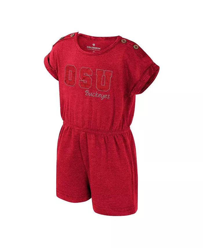 

Детский комбинезон Scarlet Ohio State Buckeyes Cinder для девочек Colosseum