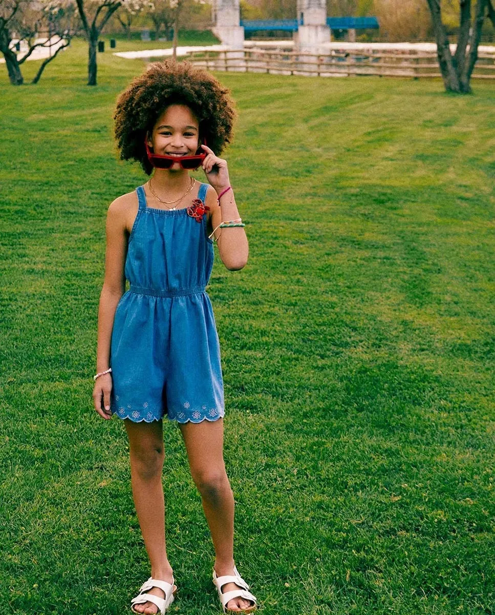 

Короткое джинсовое платье Sfera, синий