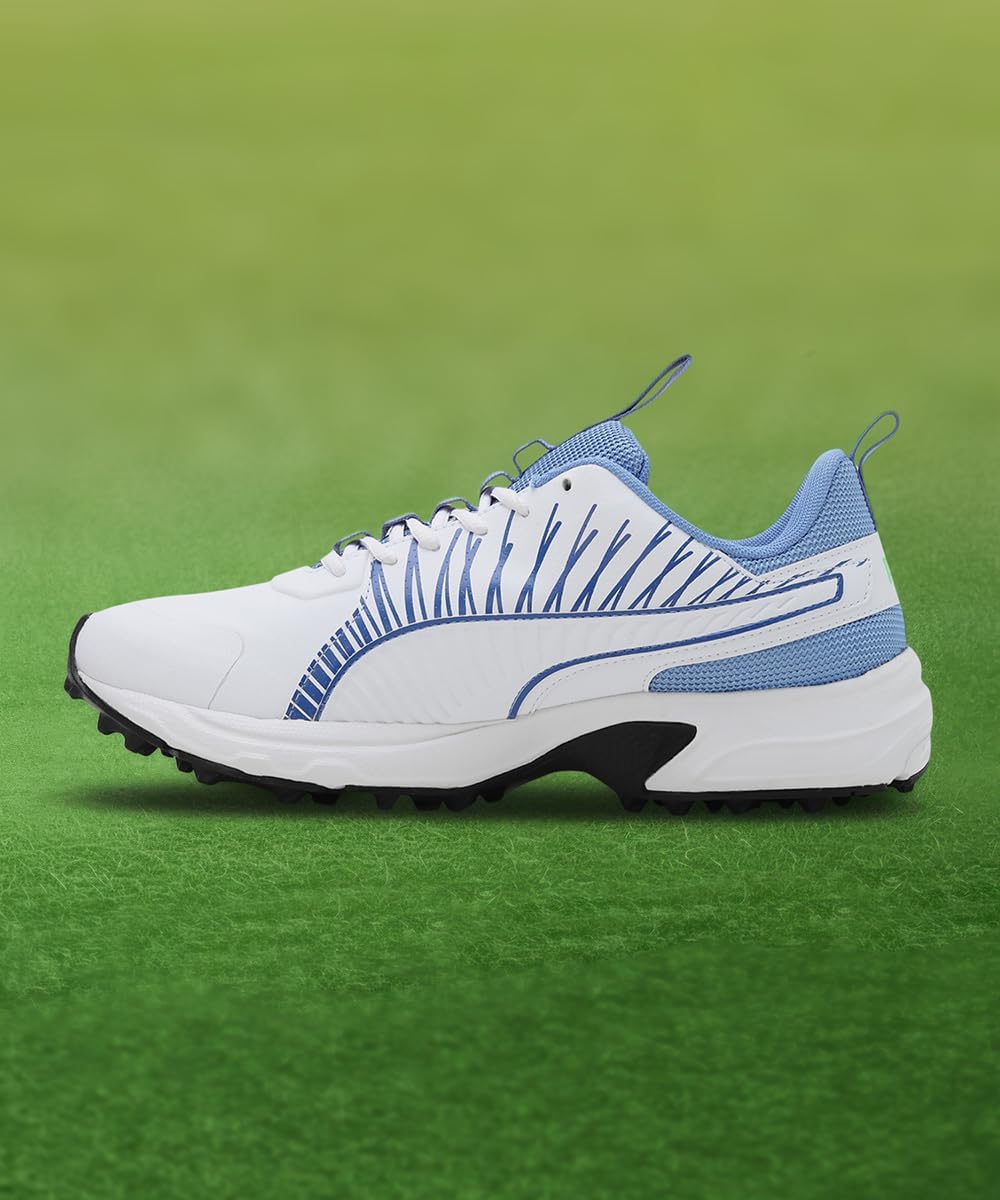 Мужские крикетные кроссовки Puma Cricket Square, синий/зеленый — фото 3