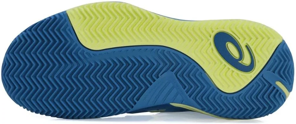 Кроссовки теннисные ASICS, Blue Coast Huddle Yellow — фото 4