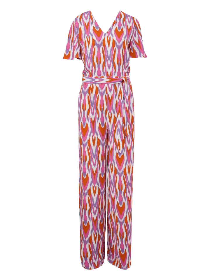 

Комбинезон comma, цвет mehrfarbig/orange/weiß