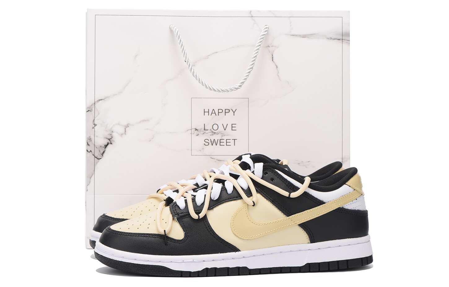 

Кроссовки Nike Dunk Skateboarding Shoes Men Low-top Yellow, желтый