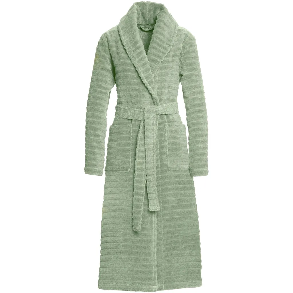 

Халат Coco, идеально подходит для сауны и спа, гостиничный халат, утренний халат, 1 шт., мягкий волнистый дизайн Vossen, Eucalyptus