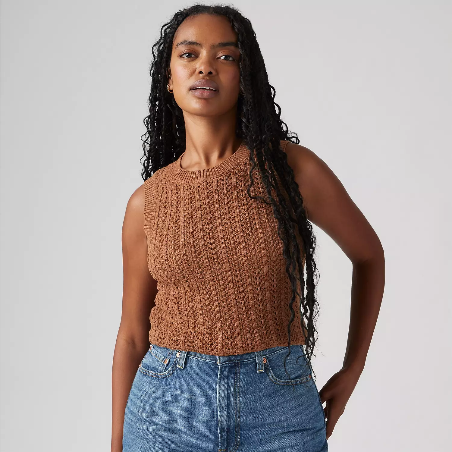 

Вязаный свитер Sunrise Levi's, цвет Sorrel Horse - White