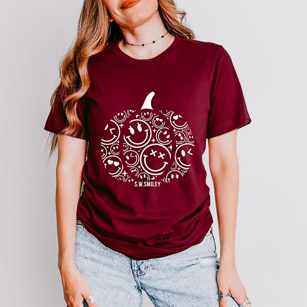 

Футболка с коротким рукавом SWSmiley pumpkin outline Simply Sage Market, Maroon, Зеленый, Футболка с коротким рукавом SWSmiley pumpkin outline Simply Sage Market, Maroon