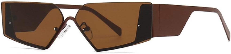 

MUTYNE Модные винтажные солнцезащитные очки треугольной формы без оправы для женщин, классические, роскошные, трендовые, для путешествий, квадратные солнцезащитные очки, аксессуары, D4-brown