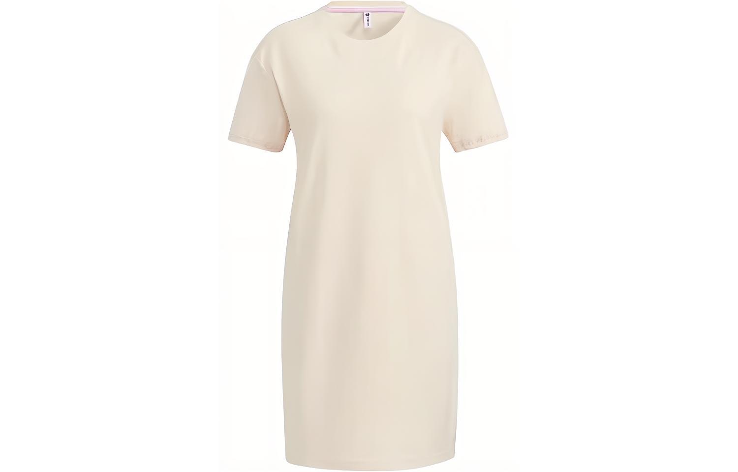 

Женское платье с коротким рукавом beige Adidas Neo, бежевый