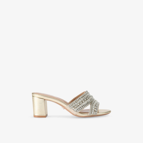 Босоножки Carvela Pageant на каблуке из искусственной кожи, золотой