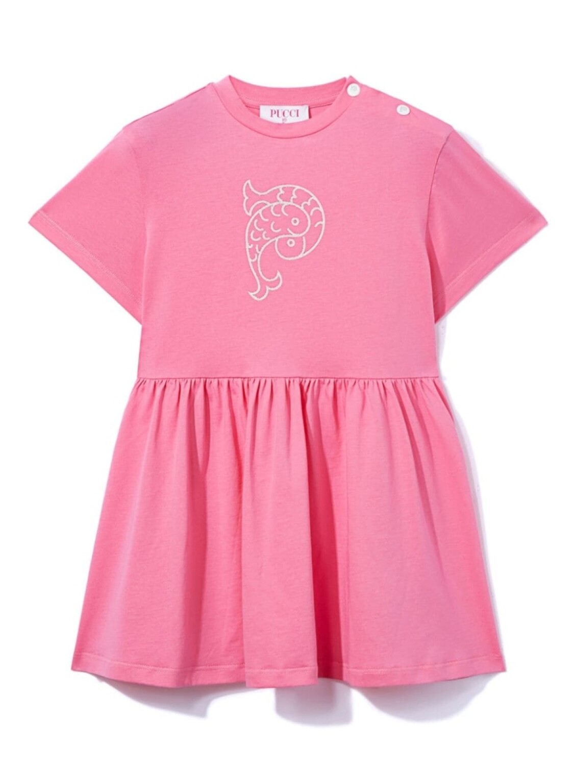 

PUCCI Junior платье с логотипом, розовый