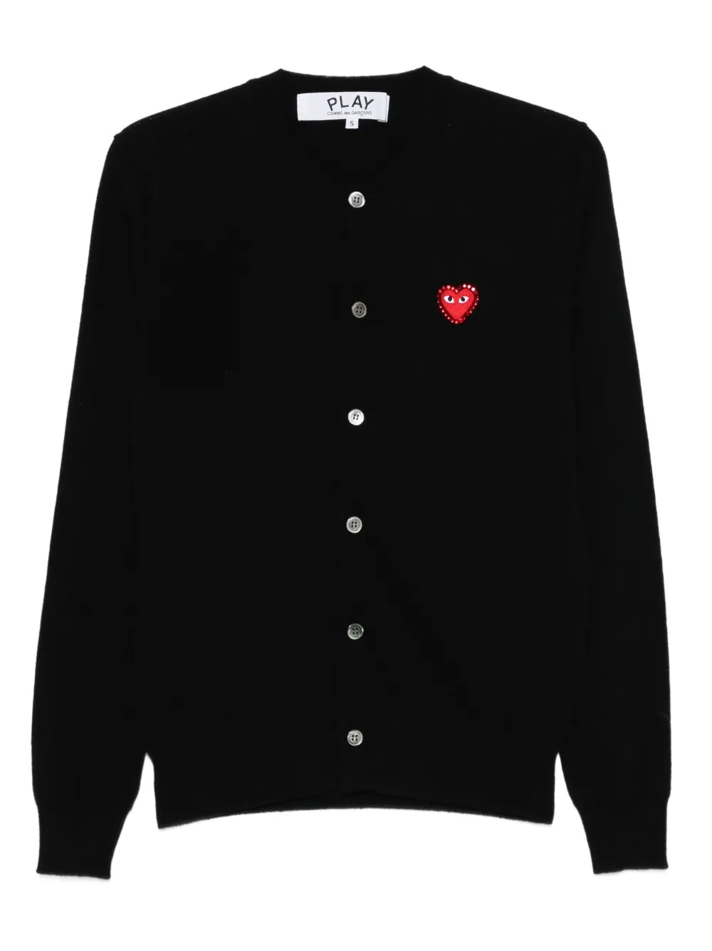 

Кардиган с логотипом в виде сердца Comme Des Garçons Play, черный