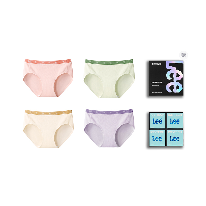 

Женские трусы набор из 4 штук подарочная коробка Lee, фиолетовый