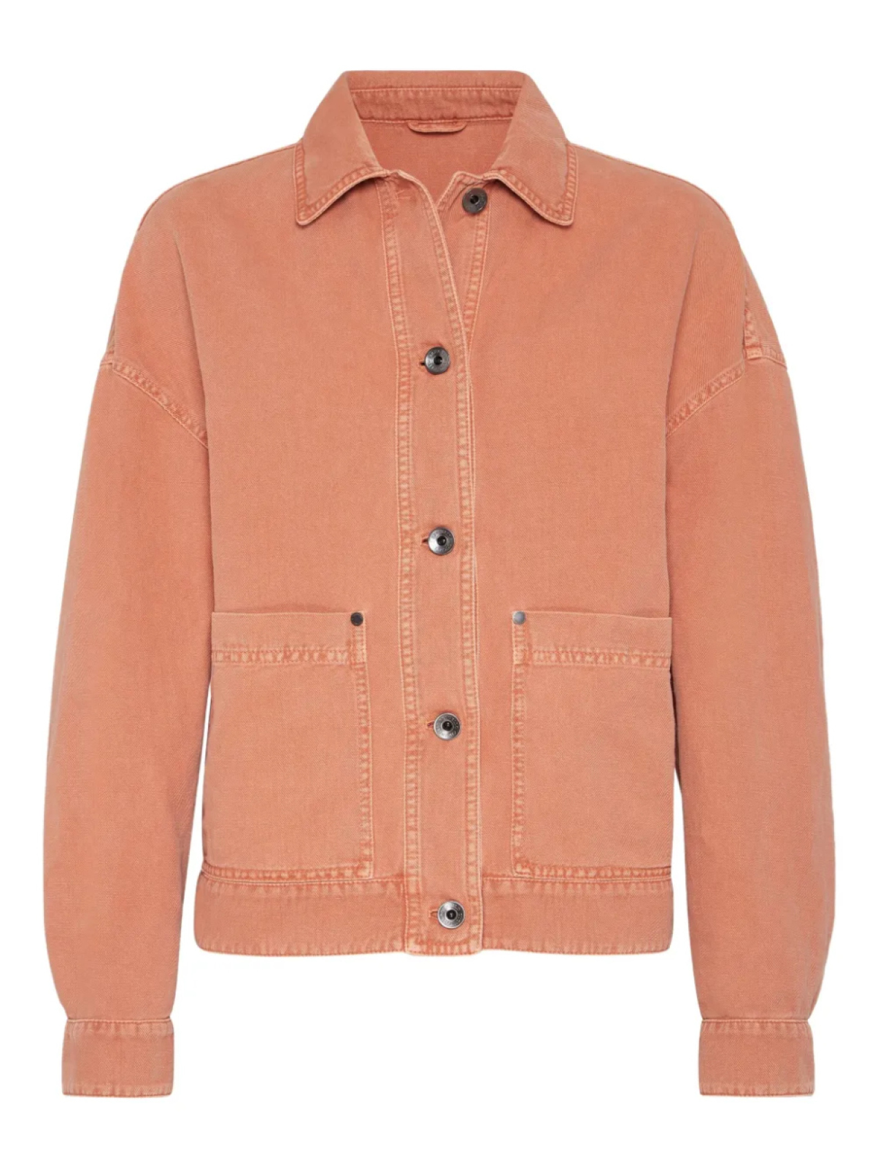 

Brunello Cucinelli куртка с декором Monili, оранжевый