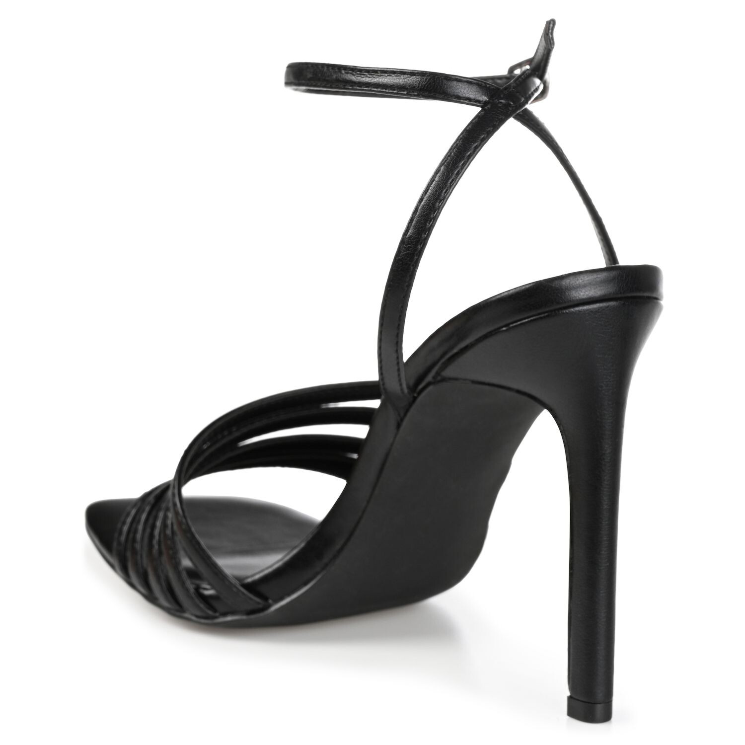 Женские модельные босоножки на высоком каблуке из пеноматериала Journee Collection Louella Tru Comfort Foam Journee Collection, черный — фото 4