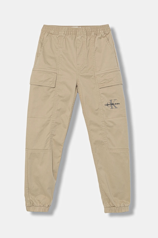 

Детские брюки карго Calvin Klein Jeans, бежевый