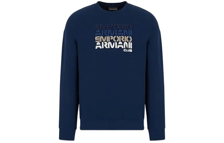 EMPORIO ARMANI Свитшот мужской темно-синий — фото 3