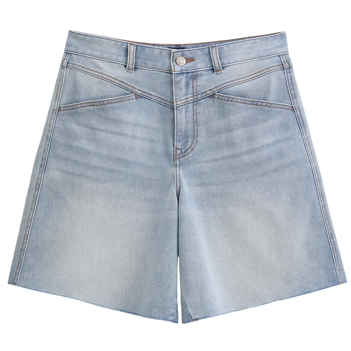 Джинсовые шорты GAP розовые — фото 3