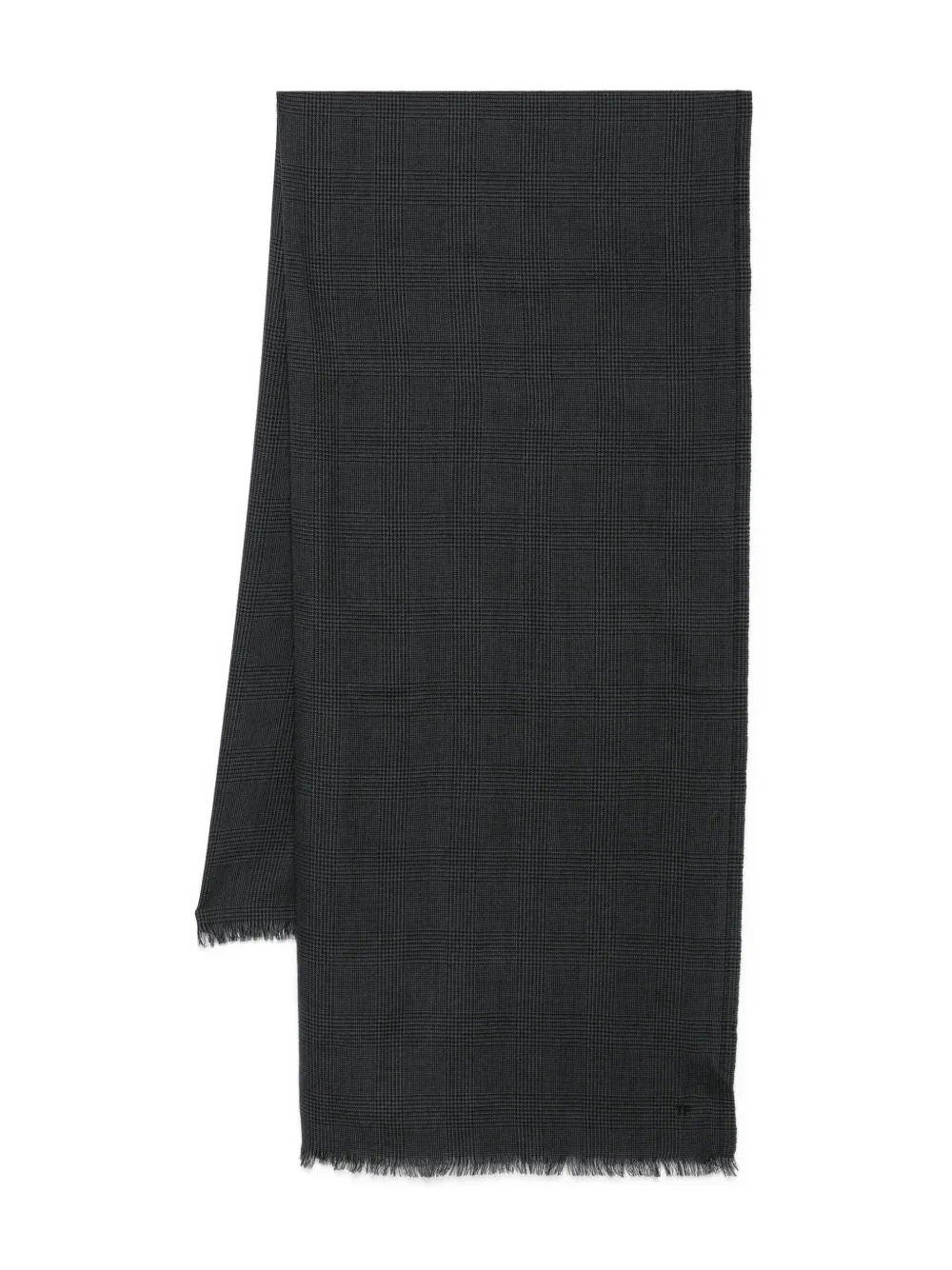 

Шарф в клетку Prince of Wales TOM FORD, серый