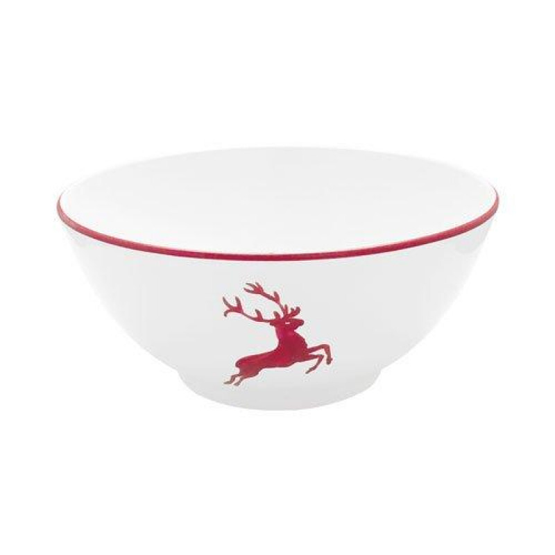 

Миска Ruby Red Deer d: 23 см / 1,5 л Gmundner Keramik, бело-красный