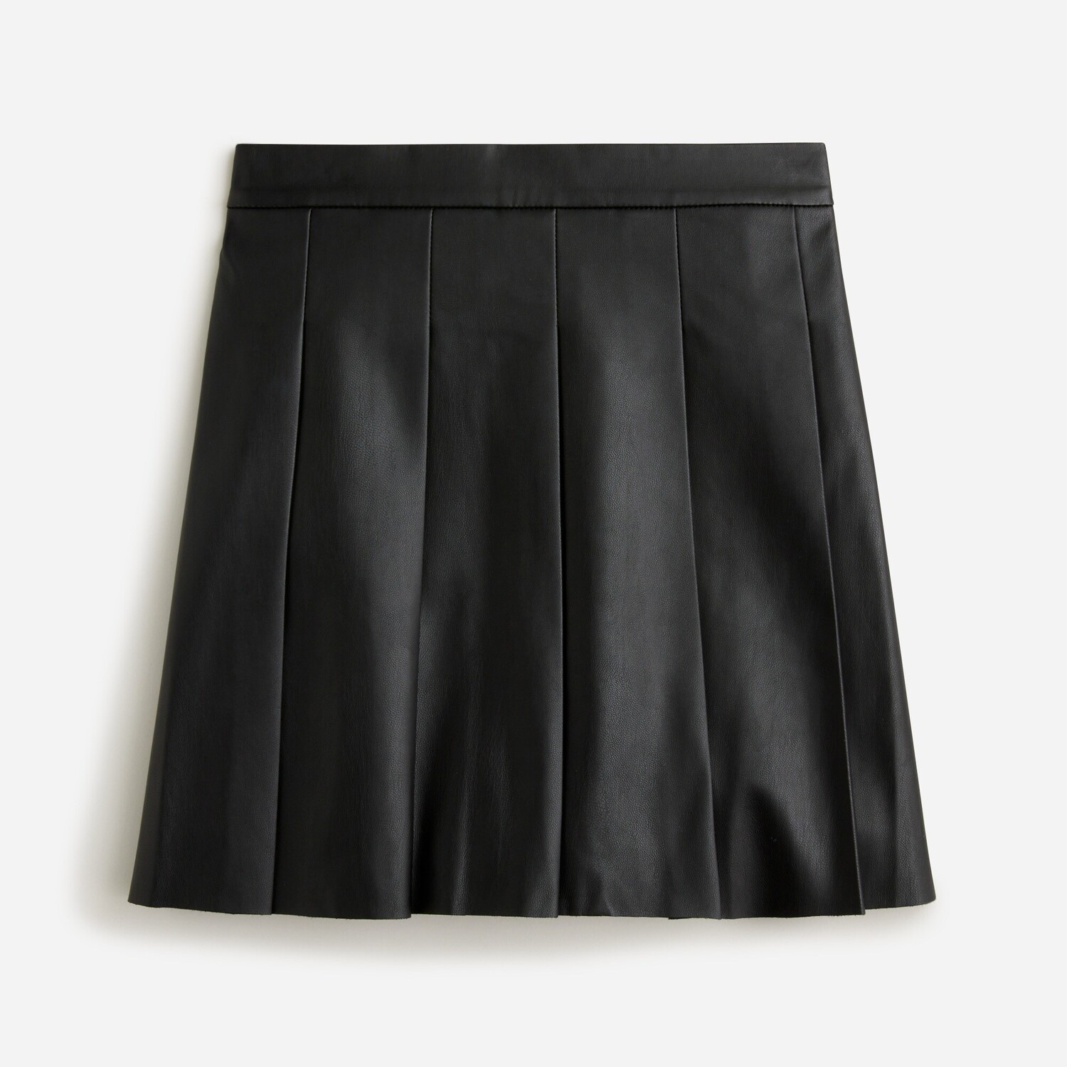 

Мини-Юбка из искусственной кожи для девочек в складку J.Crew, черный
