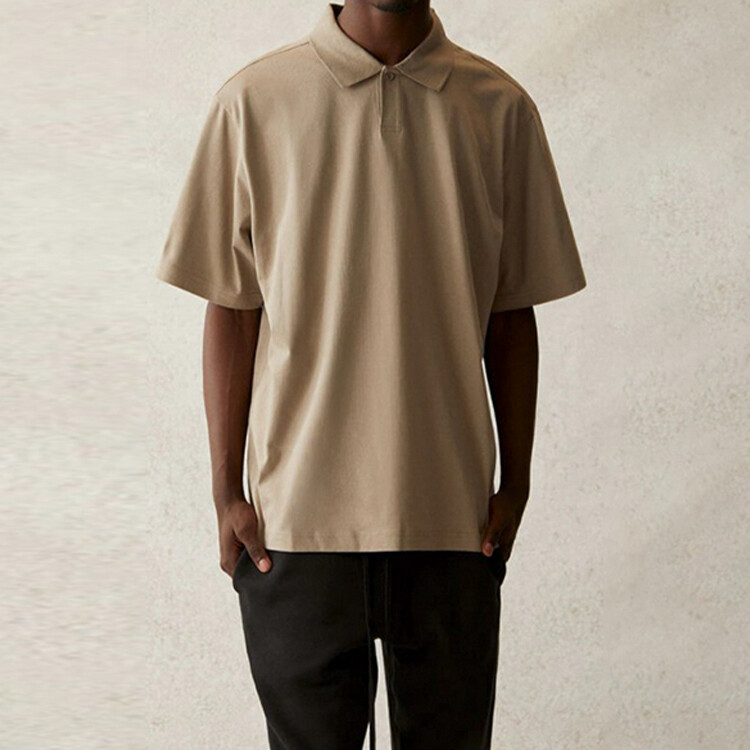 Рубашка поло унисекс Moss Fear Of God Essentials, цвет Moss — фото 3