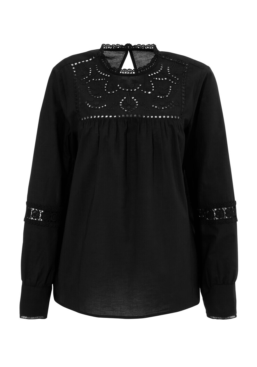 

Кружевная блузка Aniston CASUAL Blouse, черный