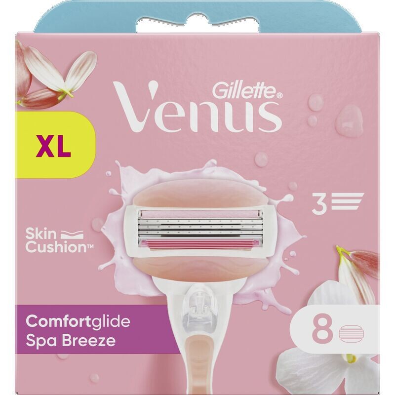 

Лезвия для бритвы Comfortglide Spa Breeze Gillette Venus, 8 шт.