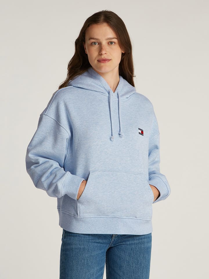 

Толстовка с капюшоном TOMMY JEANS, светло-синий