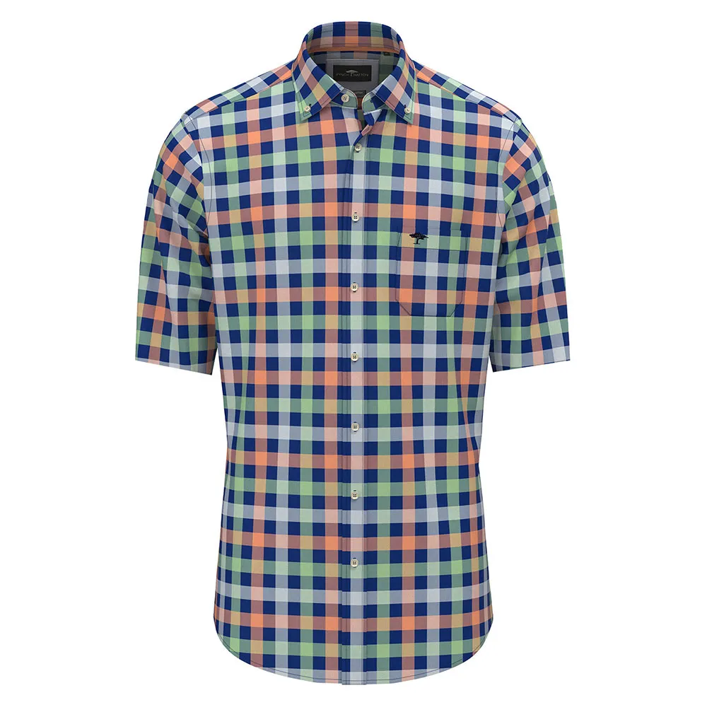 

Рубашка с коротким рукавом Fynch Hatton Colorful Combi Checks, разноцветный