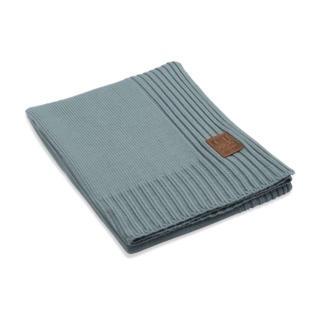 

Плед Knit Factory Uni - Каменно-зеленый - 160x130 см