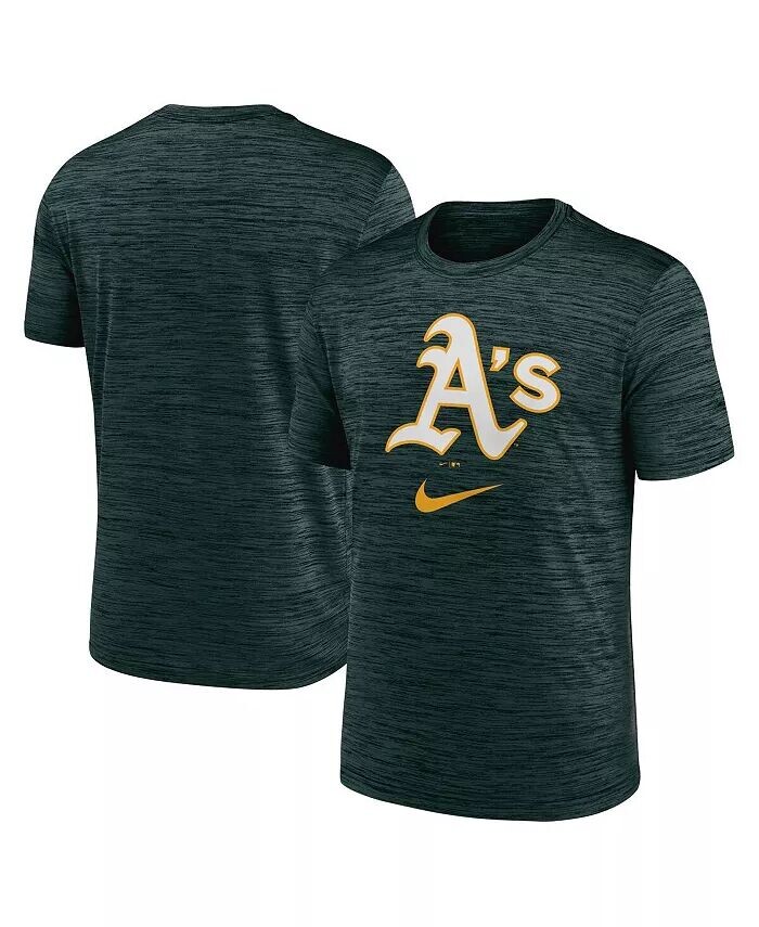 

Мужская зеленая футболка Oakland Athletics Logo Velocity Performance Nike
