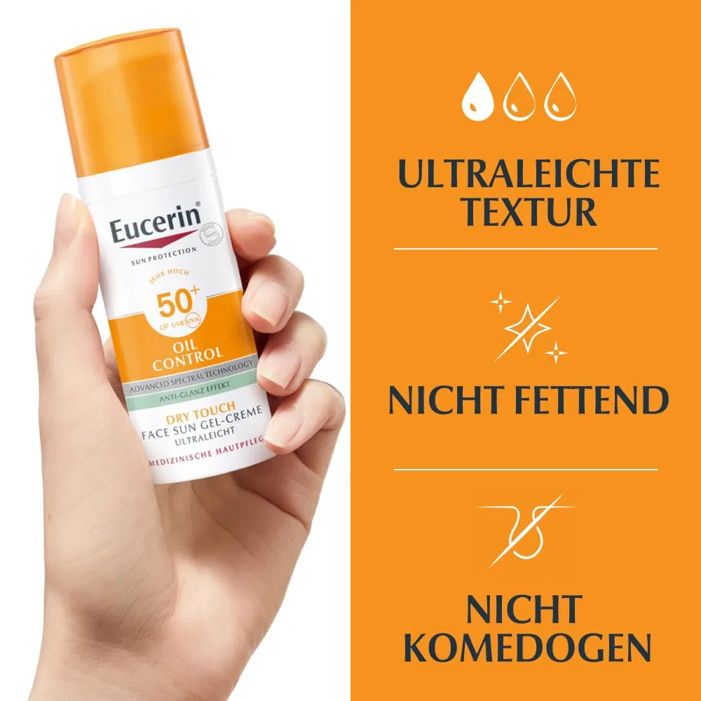 Солнцезащитный гель-крем для лица «Sun Gel Cream Oil Control» SPF 50+ от Eucerin Eucerin — фото 4