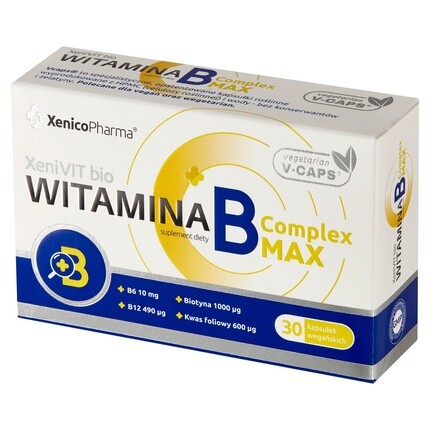 

Премиальный B-комплекс - 30 вегетарианских капсул Nutrivita
