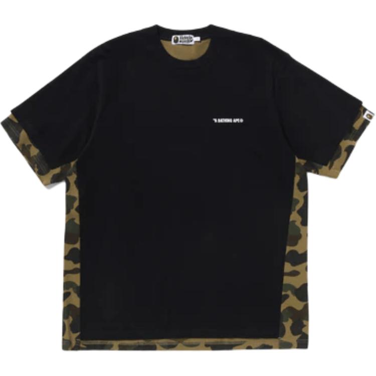 

Футболка Bape 1st Camo Heavy Washed Blocking Relaxed Fit A BATHING APE, черный