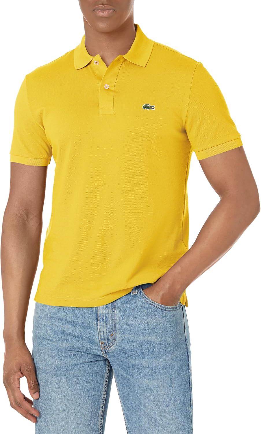 

Lacoste мужская приталенная короткая рукав поло L12.12, Bright Yellow, Желтый, Lacoste мужская приталенная короткая рукав поло L12.12, Bright Yellow