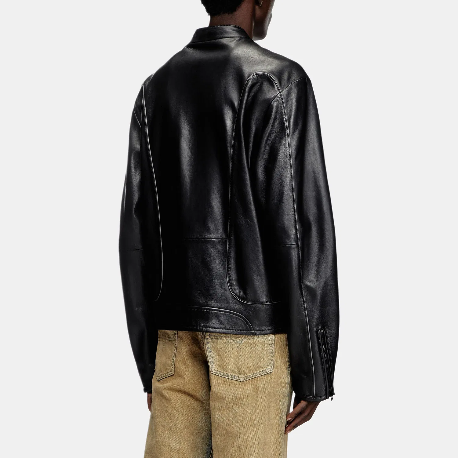 Кожаная куртка Diesel Krixy Black — фото 2