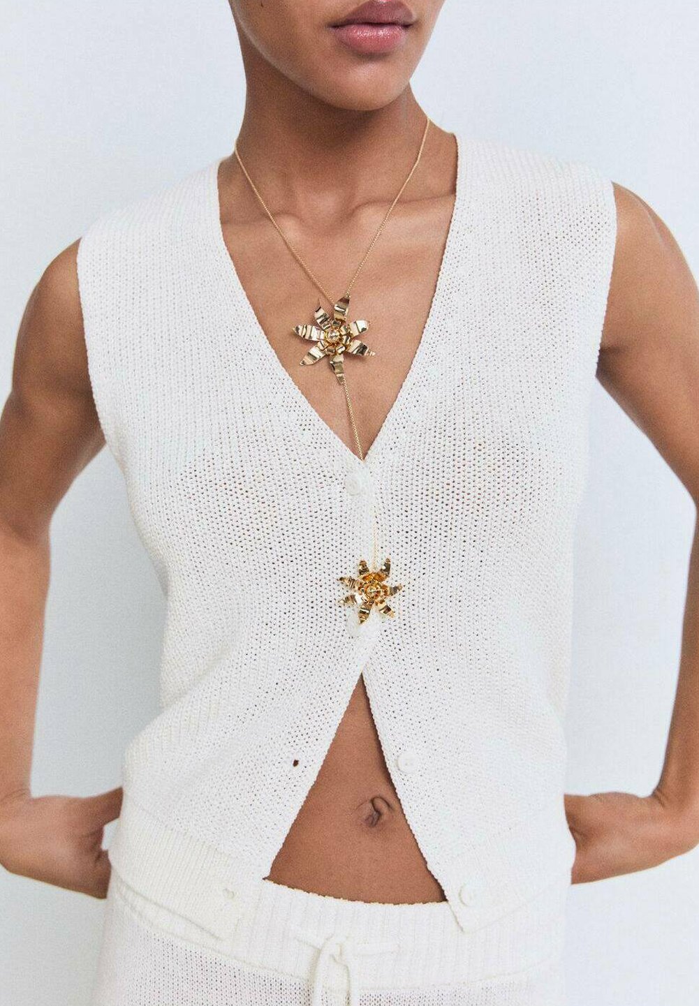 

Жилет OPENWORK Mango, белый