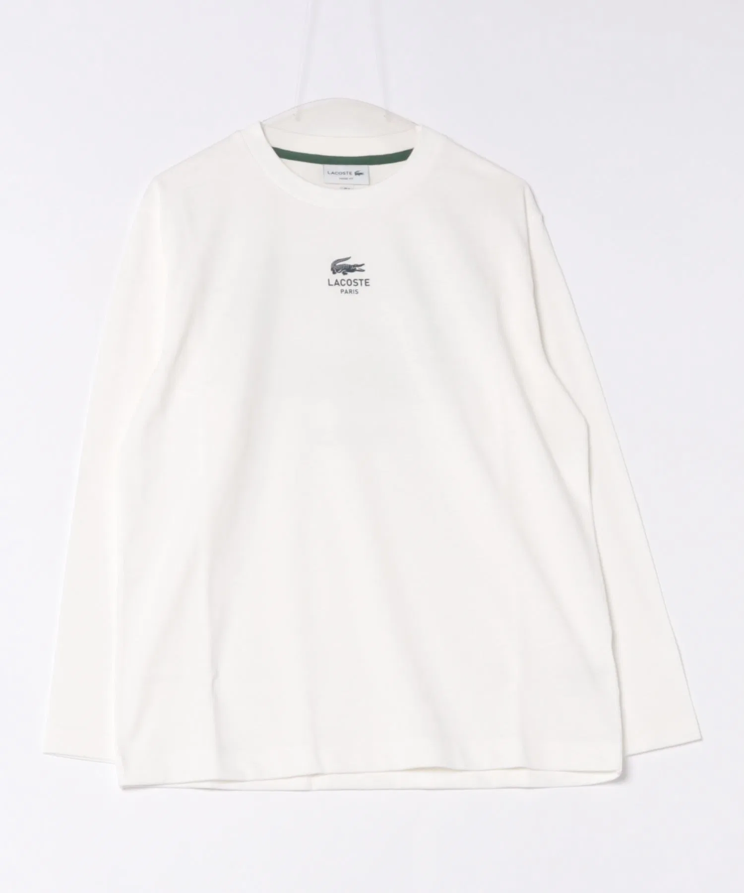 Футболка мужская Lacoste PARIS с логотипом, белый