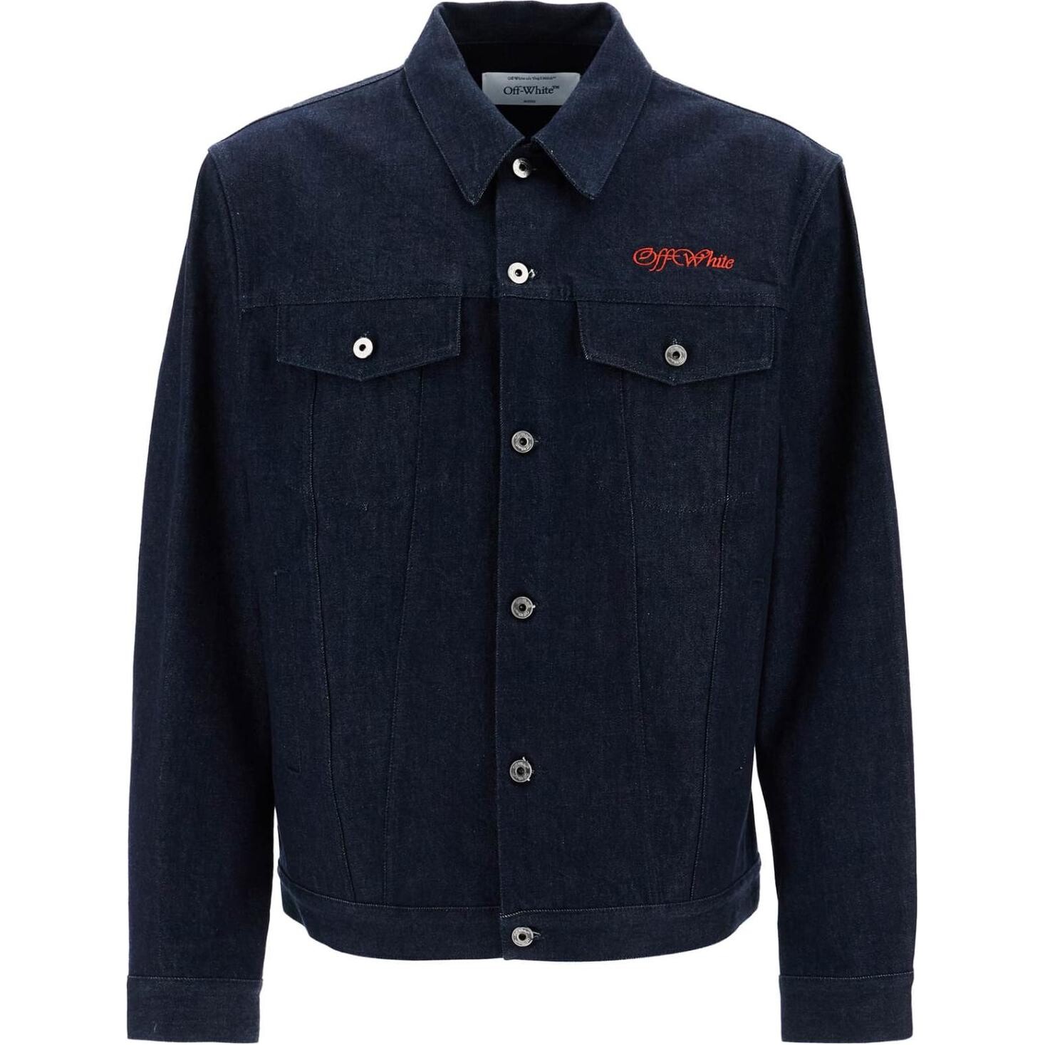 

Джинсовая куртка мужская темно-синий Off-White