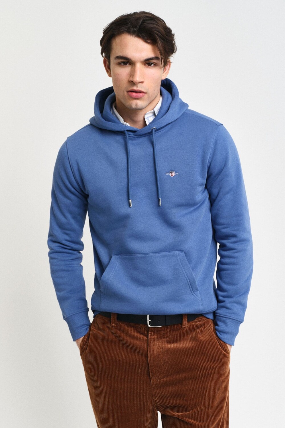 

Обычная толстовка с капюшоном Gant, синий
