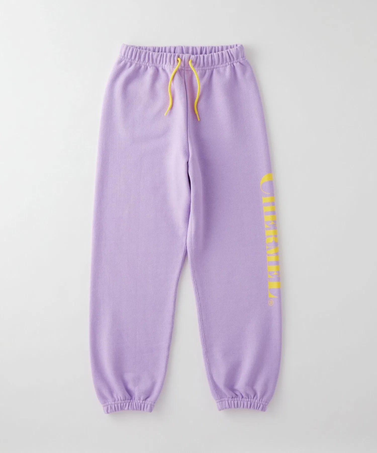 Детские хлопковые брюки CHERMEL Easy Pants с логотипом лавандовые